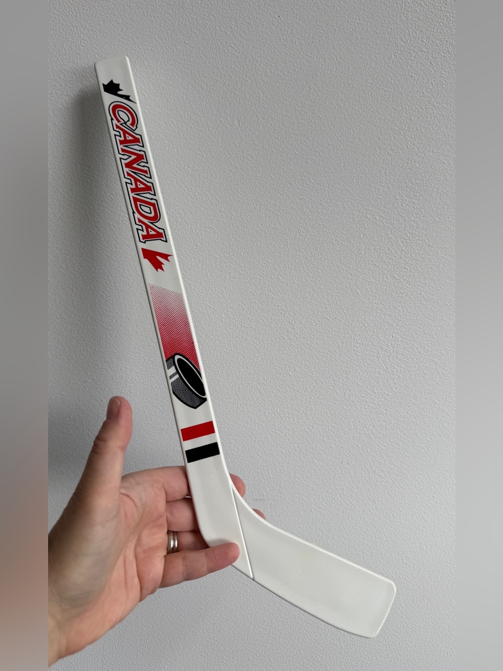 Vintage plastic mini Canada hockey stick